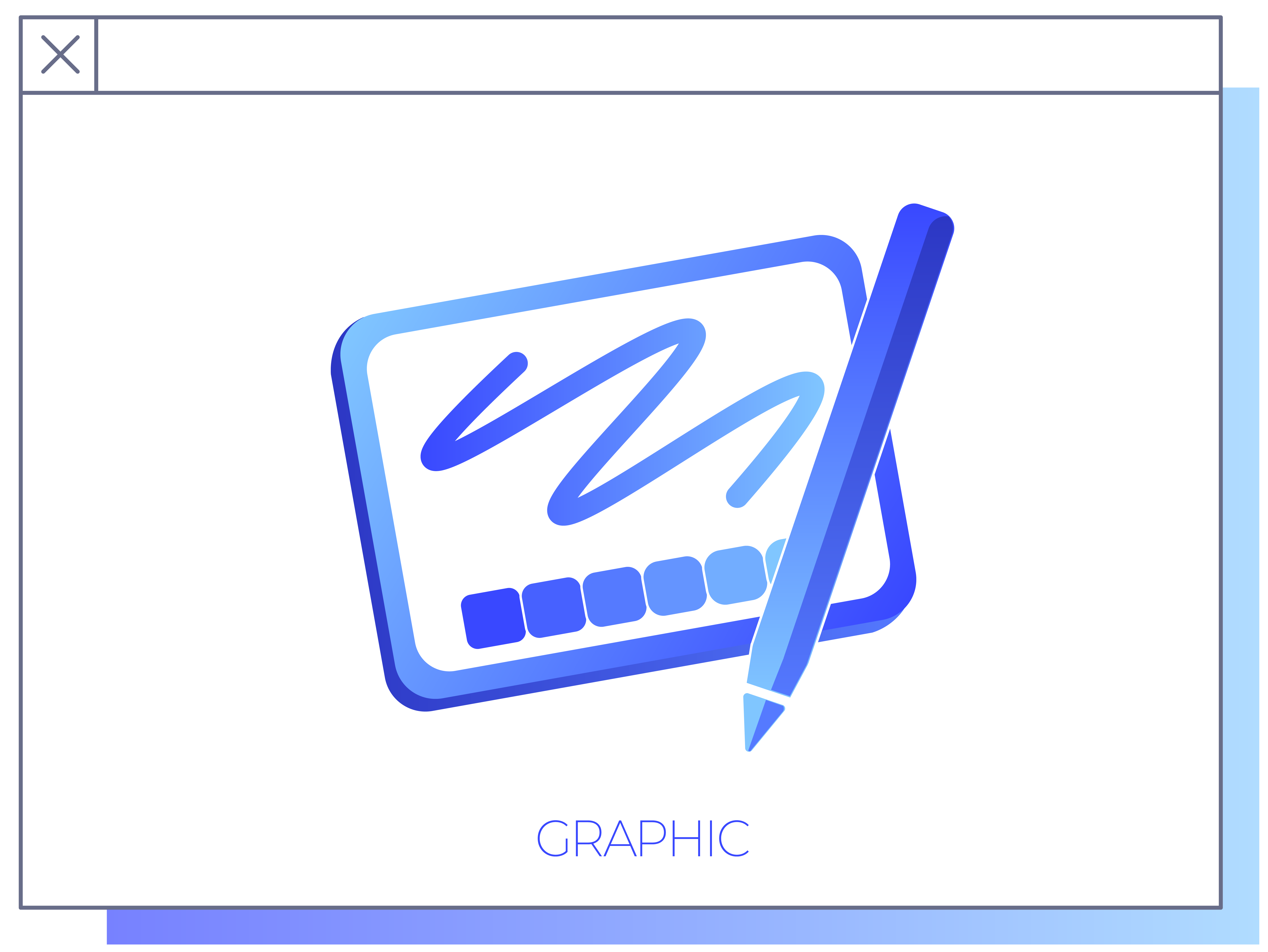 blue graphic box